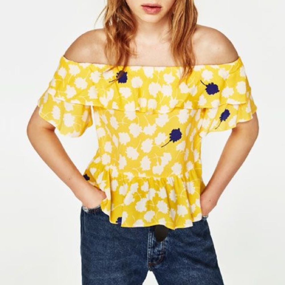 Brand New - ZARA off the shoulder top (NWT)